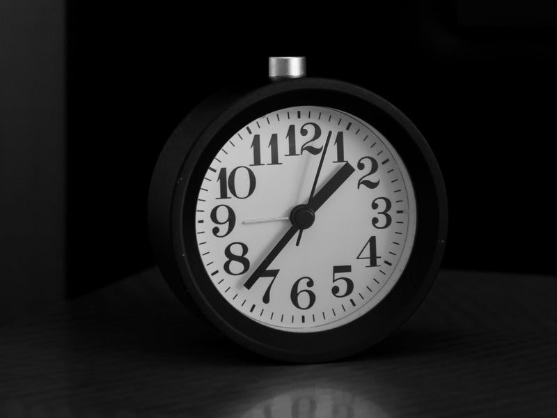 alarm clock in dark - perimenopause, sleep and stress